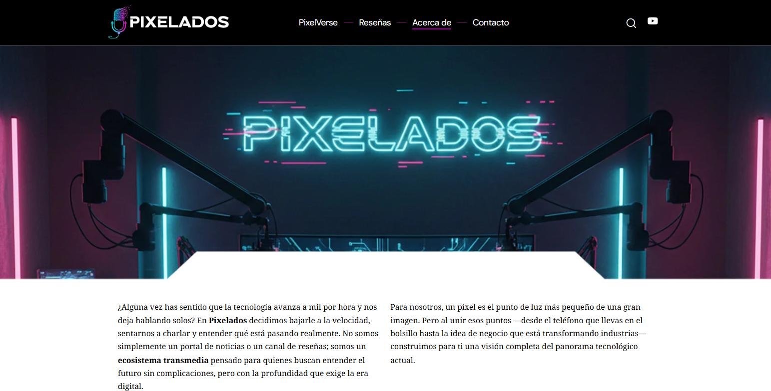 Pixelados marca sobre fondo neon